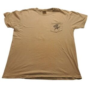 Comfort Colors Old Row Heavyweight Garment Dye Pocket T-Shirt Light Blue Large